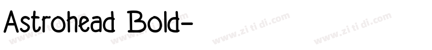 Astrohead Bold字体转换
